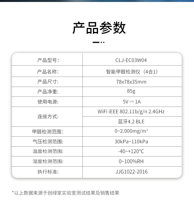 创绿家甲醛检测仪